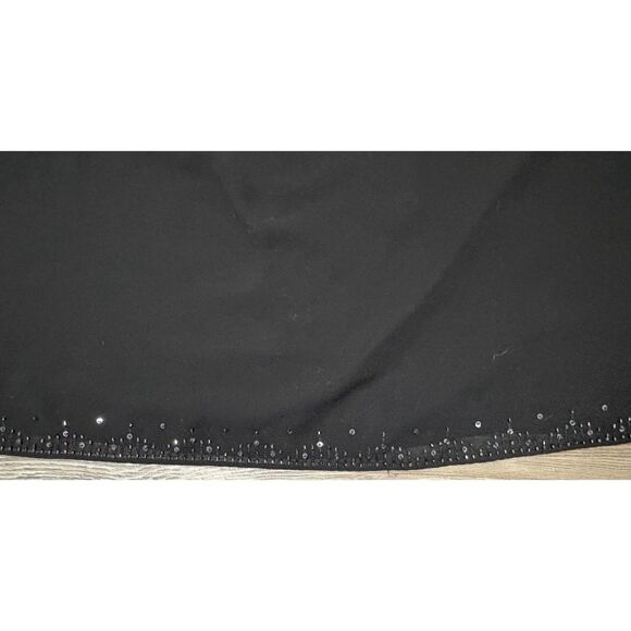 R&M Richards Jacket Tank Set 32W Black Sequins Trim Sheer Sleeves Holiday Party - Picture 7 of 13